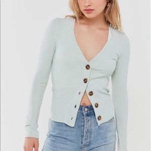 UO Out from Under Ribbed Cardigan